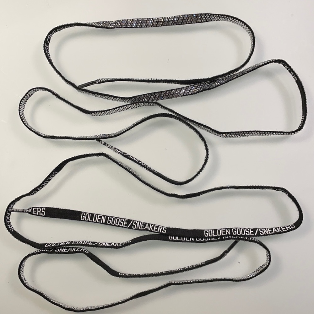 Golden Goose brand new monogram and crystal laces